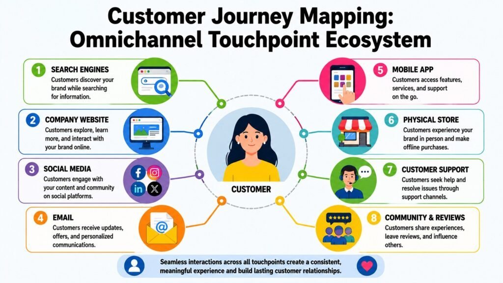 Customer Journey Mapping -- Omnichannel Touchpoint Ecosystem