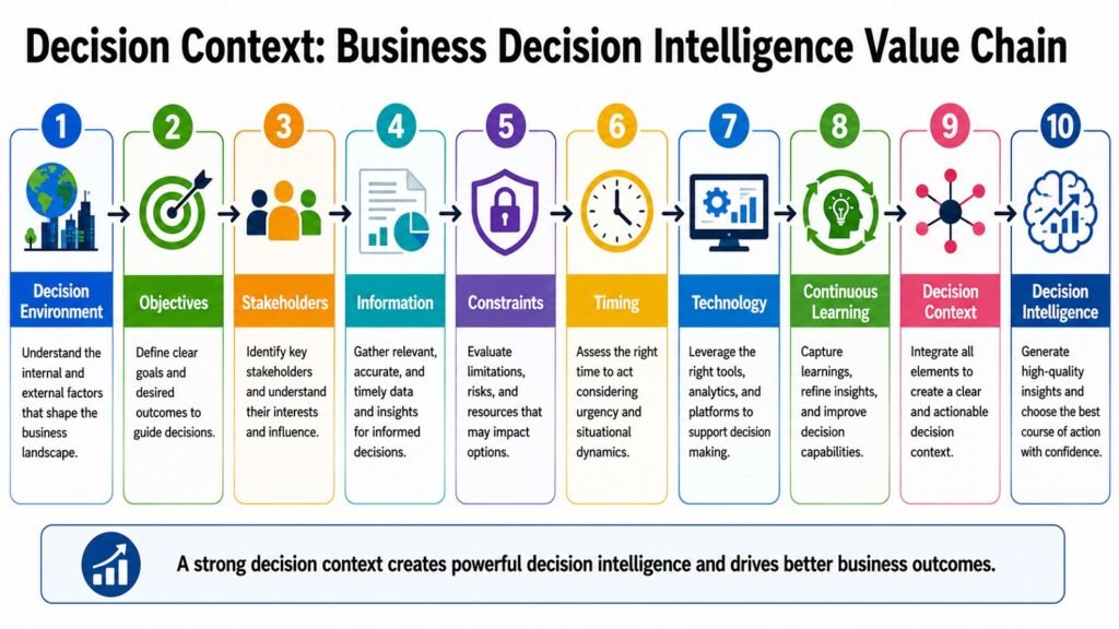 Decision Context -- Business Decision Intelligence Value Chain