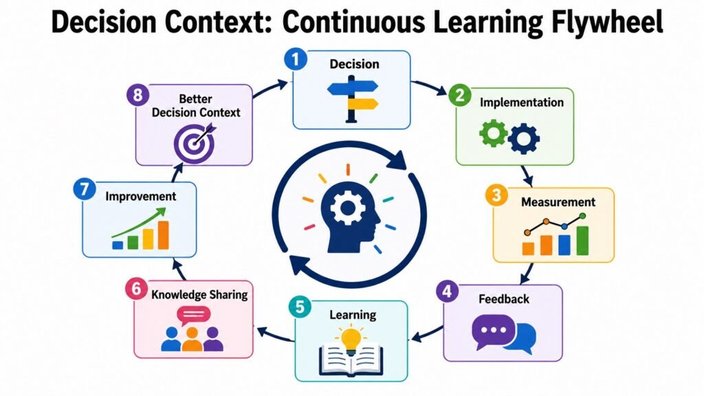 Decision Context -- Continuous Learning Flywheel