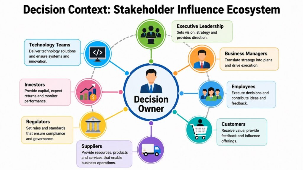 Decision Context -- Stakeholder Influence Ecosystem