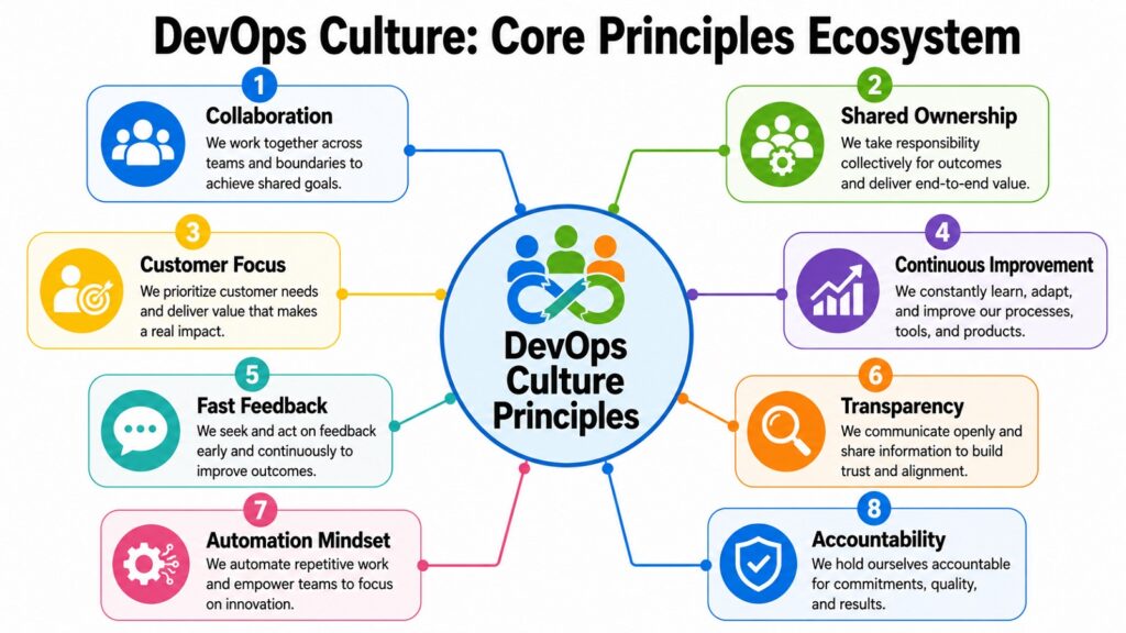 DevOps Culture -- Core Principles Ecosystem