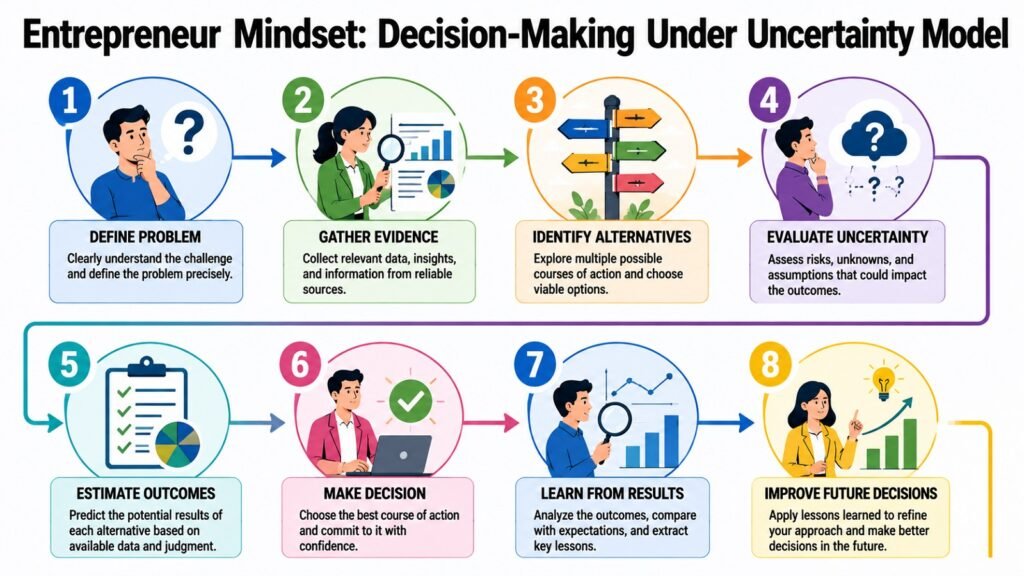 Entrepreneur Mindset Decision Making Under Uncertainty Model