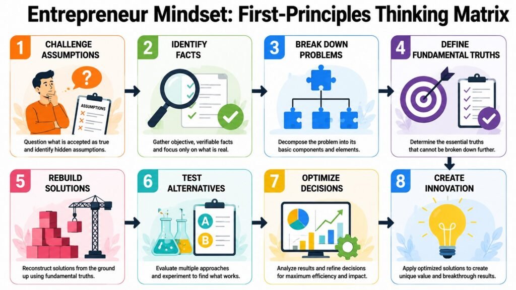 Entrepreneur Mindset -- First-Principles Thinking Matrix
