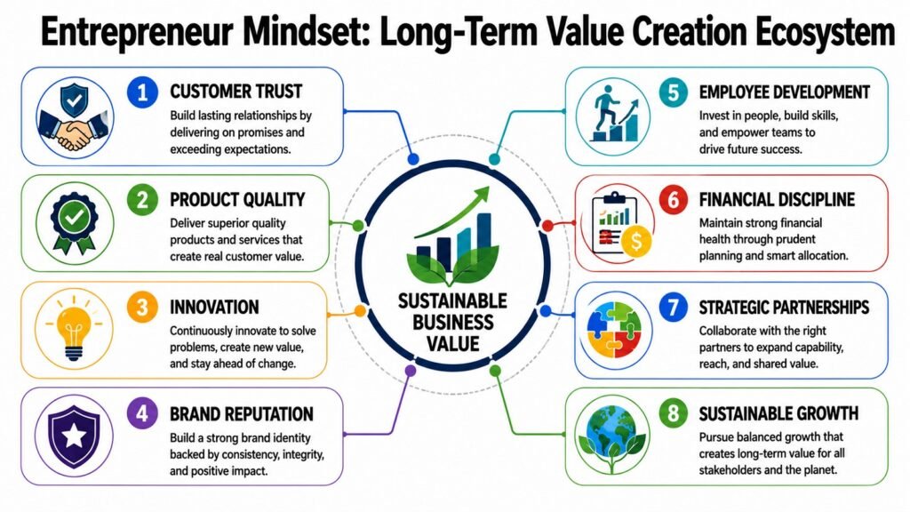 Entrepreneur Mindset -- Long-Term Value Creation Ecosystem