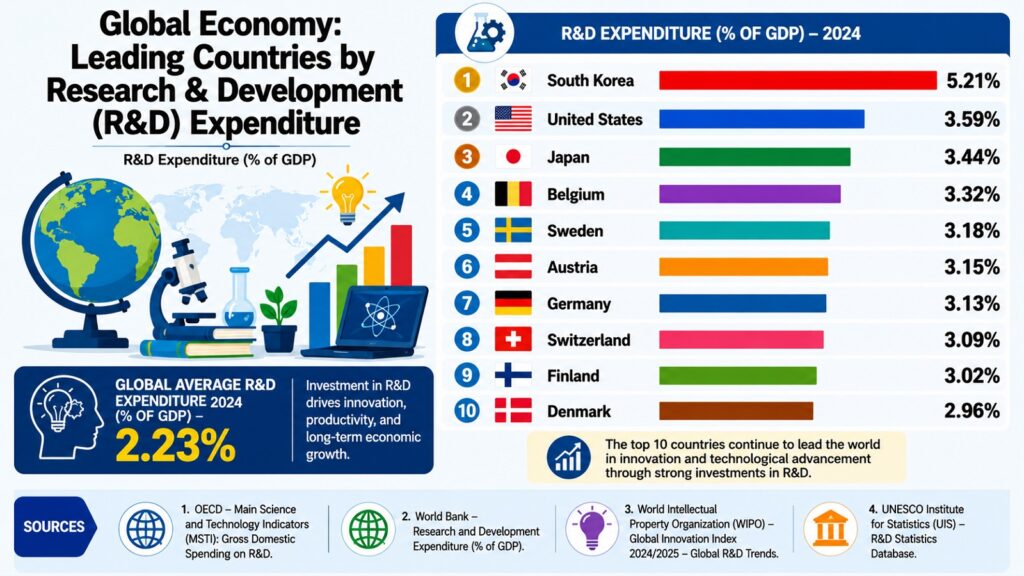 Global Economy -- Leading Countries by R&D Expenditure