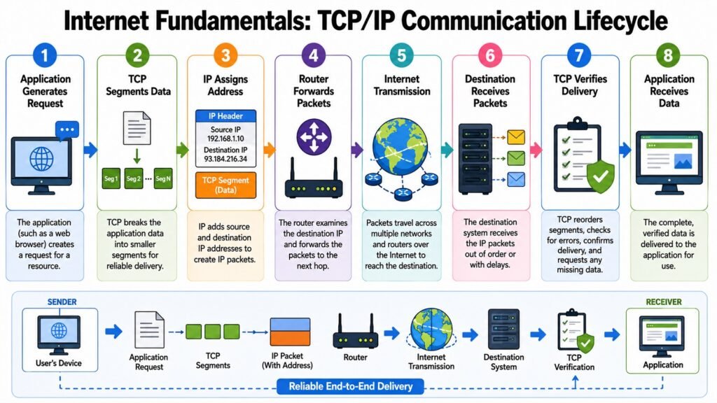 Internet Fundamentals -- TCP.IP Communication Lifecycle