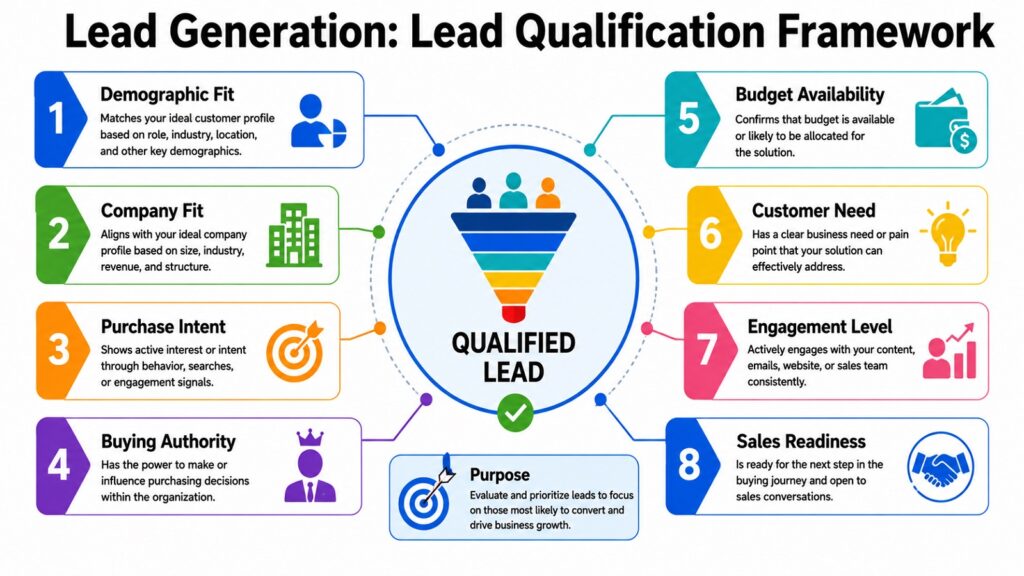 Lead Generation -- Lead Qualification Framework
