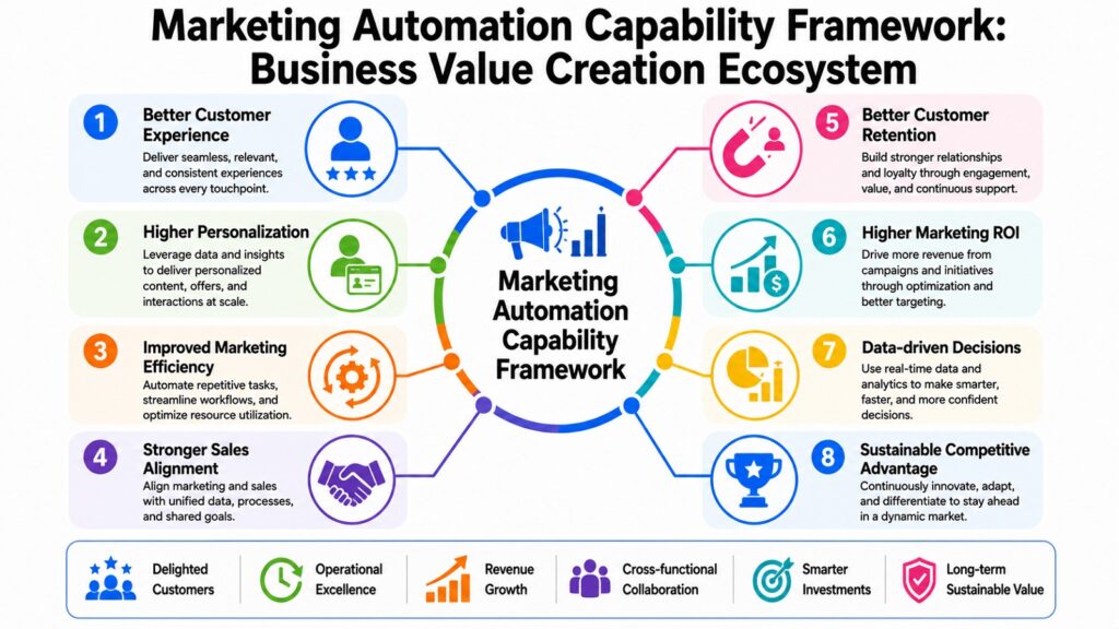 10. Marketing Automation Capability Framework -- Business Value Creation Ecosystem