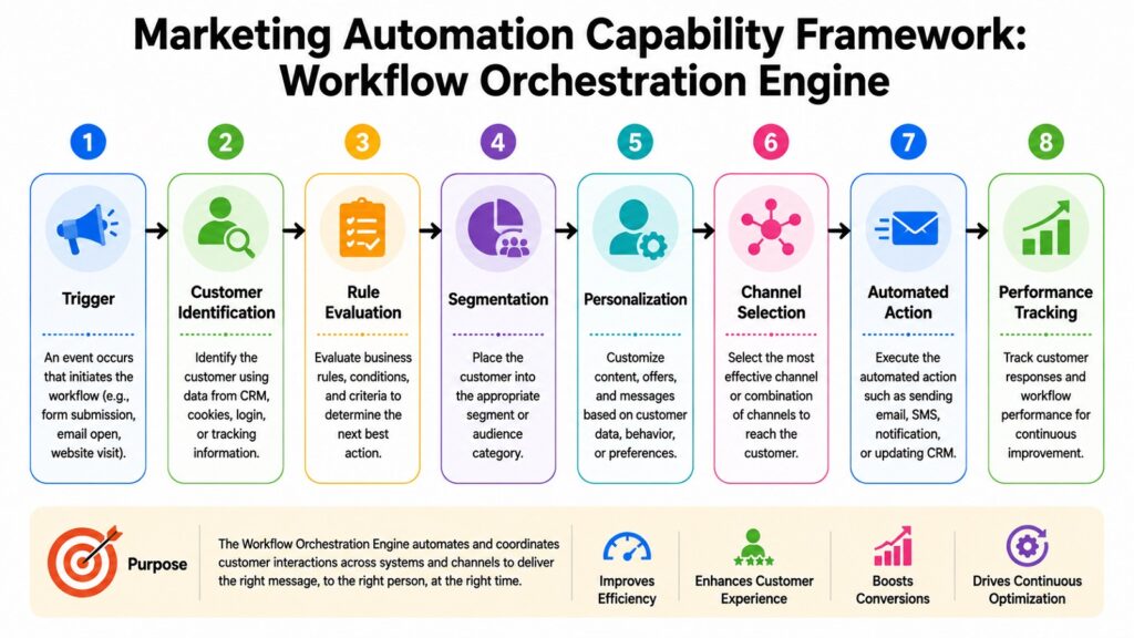 Marketing Automation Capability Framework -- Workflow Orchestration Engine