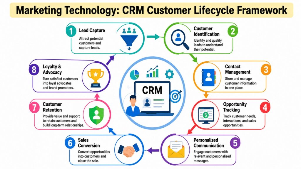 Marketing Technology -- CRM Customer Lifecycle Framework