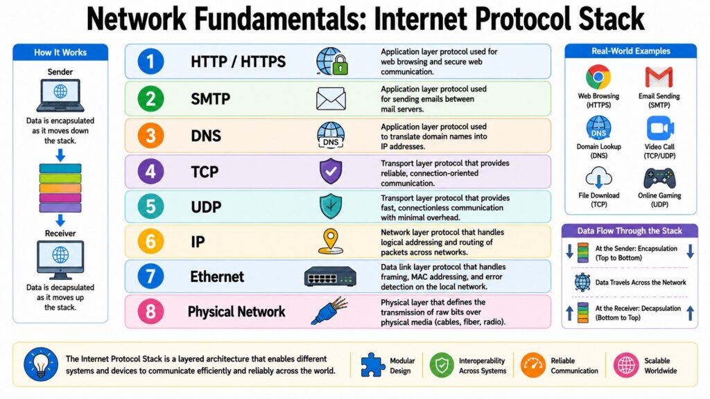 Network Fundamentals -- Internet Protocol Stack