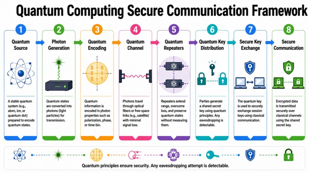 Quantum Computing Secure Communication Framework