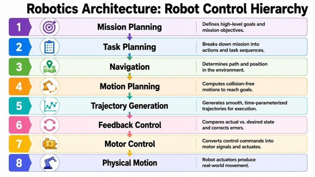 Robotics Architecture -- Robot Control Hierarchy