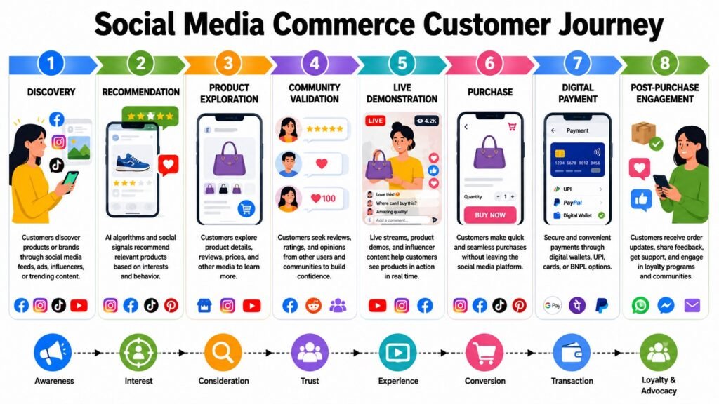 Social Media Commerce Customer Journey