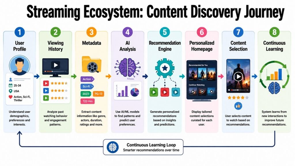 Streaming Ecosystem -- Content Discovery Journey