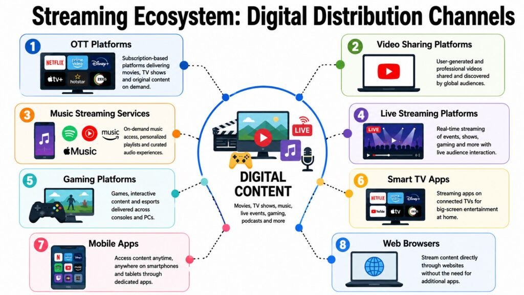 Streaming Ecosystem -- Digital Distribution Channels