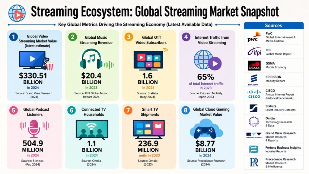 Streaming Ecosystem -- Global Streaming Market Snapshot