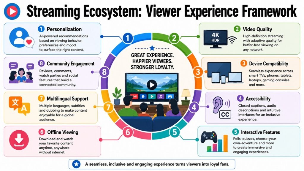 Streaming Ecosystem -- Viewer Experience Framework