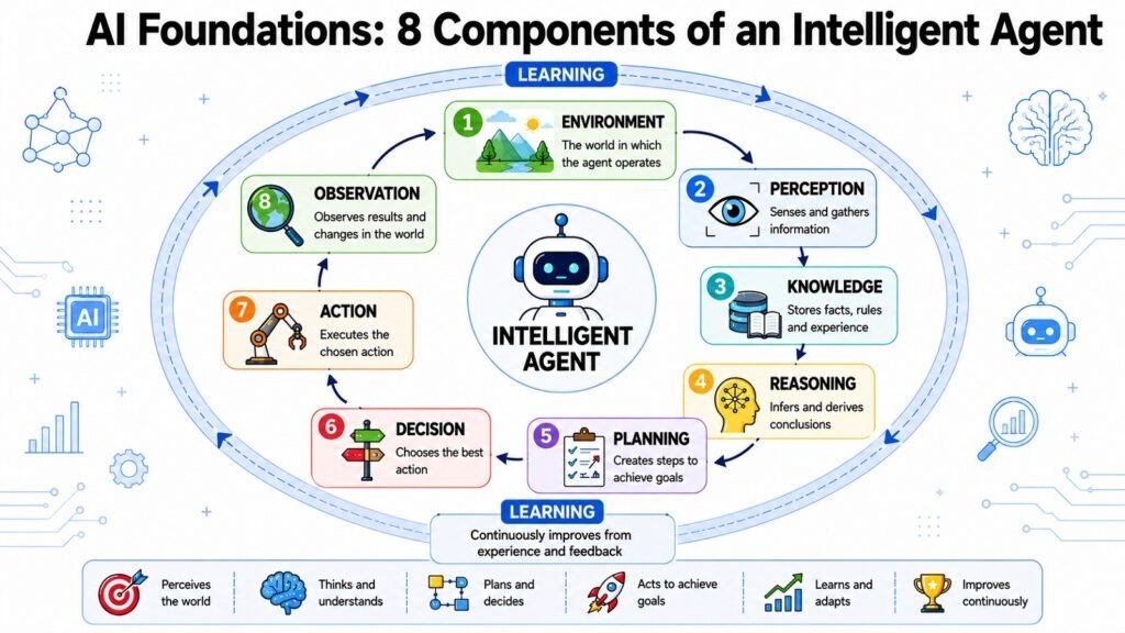 AI Foundations -- 8 Components of an Intelligent Agent