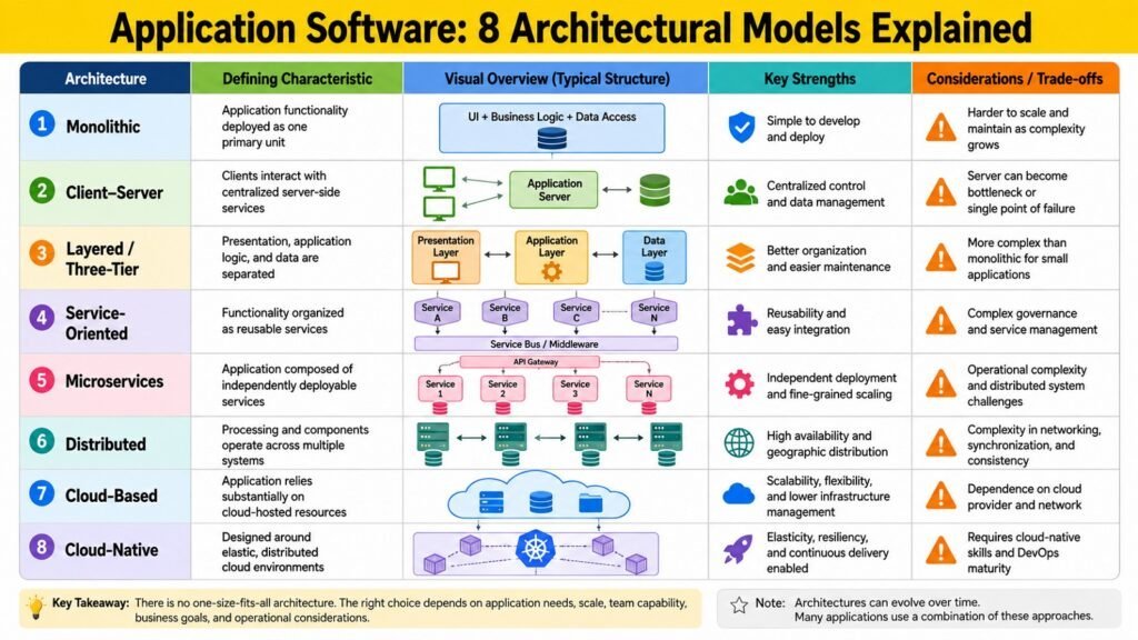 Application Software -- 8 Architectural Models Explained