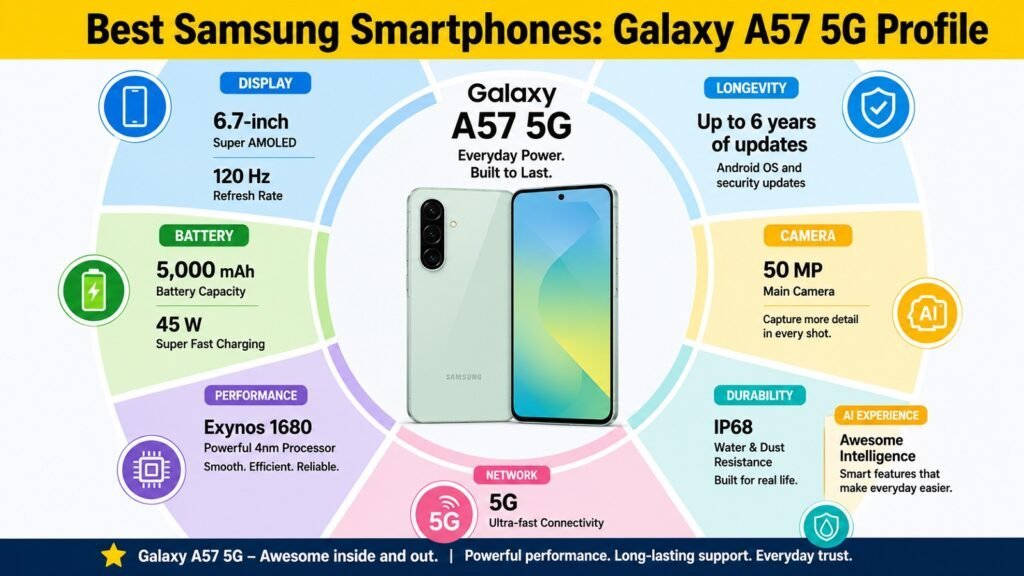 Best Samsung Smartphones -- Galaxy A57 5G Profile