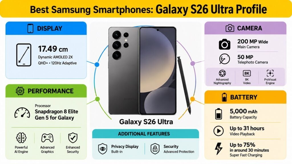 Best Samsung Smartphones -- Galaxy S26 Ultra Profile