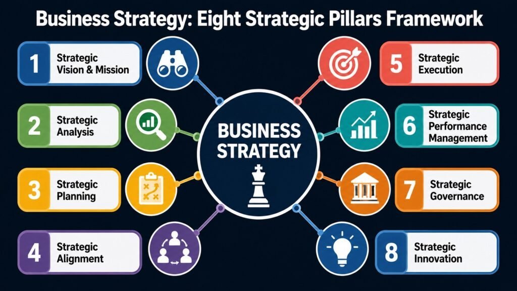 Business Strategy -- Eight Strategic Pillars Framework