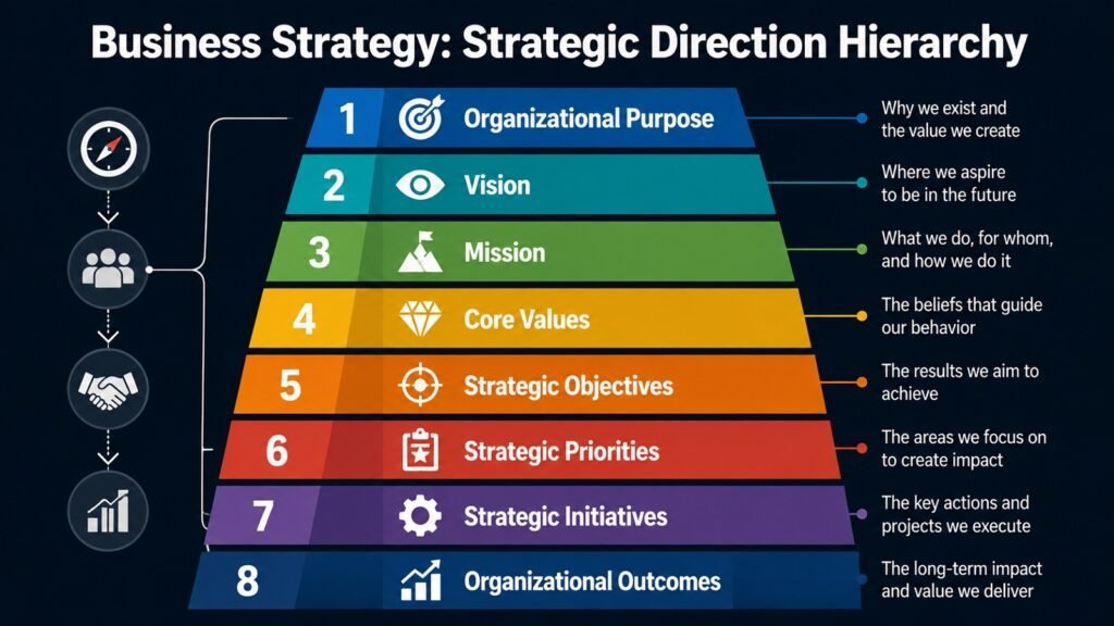 Business Strategy -- Strategic Direction Hierarchy