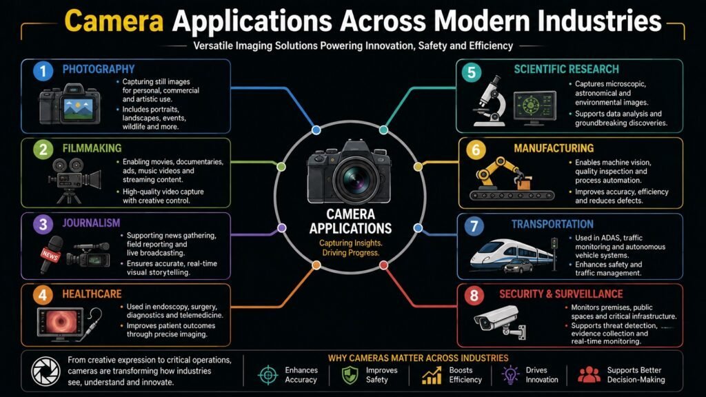 Camera Applications Across Modern Industries