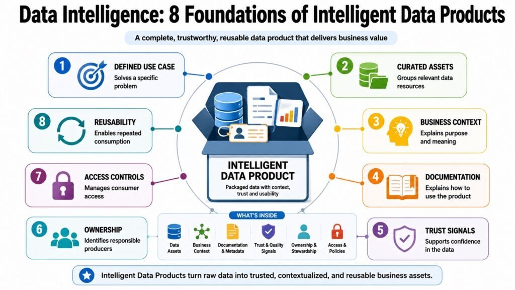 Data Intelligence -- 8 Foundations of Intelligent Data Products