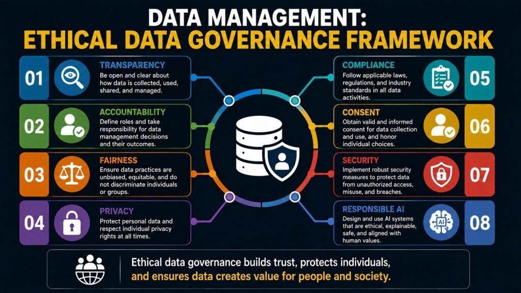 Data Management -- Ethical Data Governance Framework