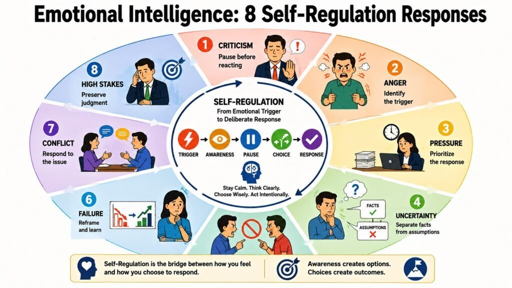Emotional Intelligence -- 8 Self-Regulation Responses