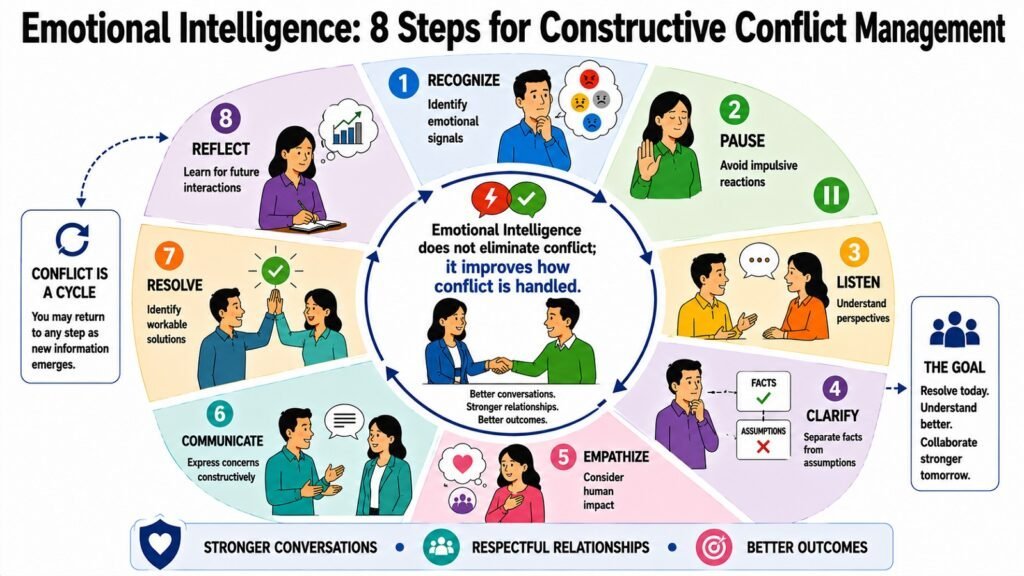 Emotional Intelligence -- 8 Steps for Constructive Conflict Management