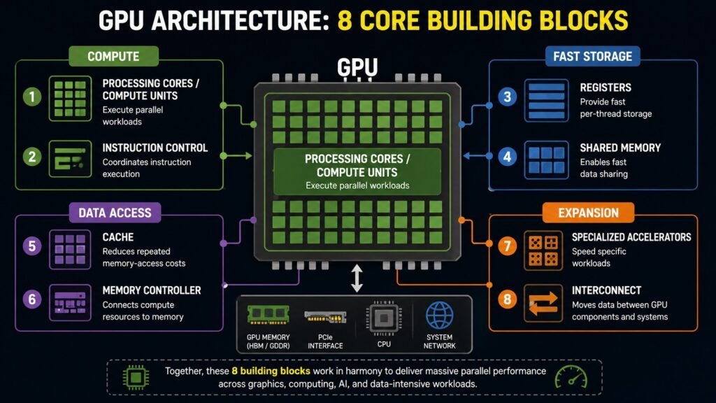 GPU Architecture -- 8 Core Building Blocks