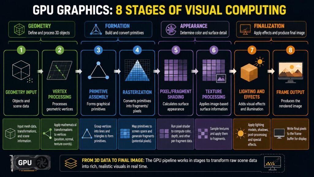 GPU Graphics -- 8 Stages of Visual Computing