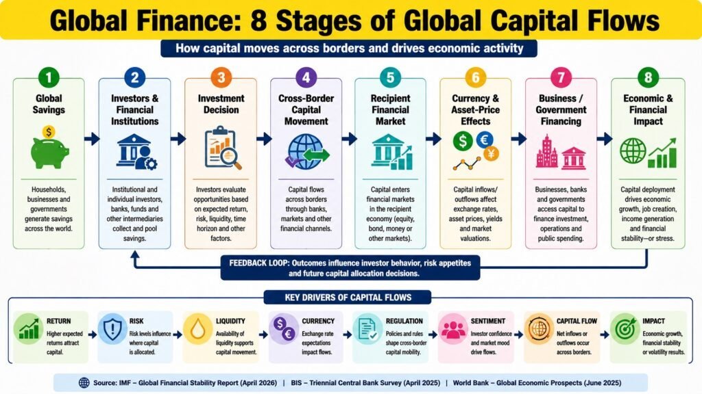 Global Finance -- 8 Stages of Global Capital Flows