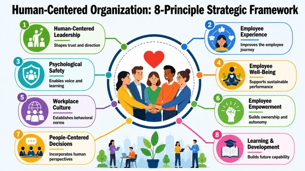 Human-Centered Organization -- 8-Principle Strategic Framework