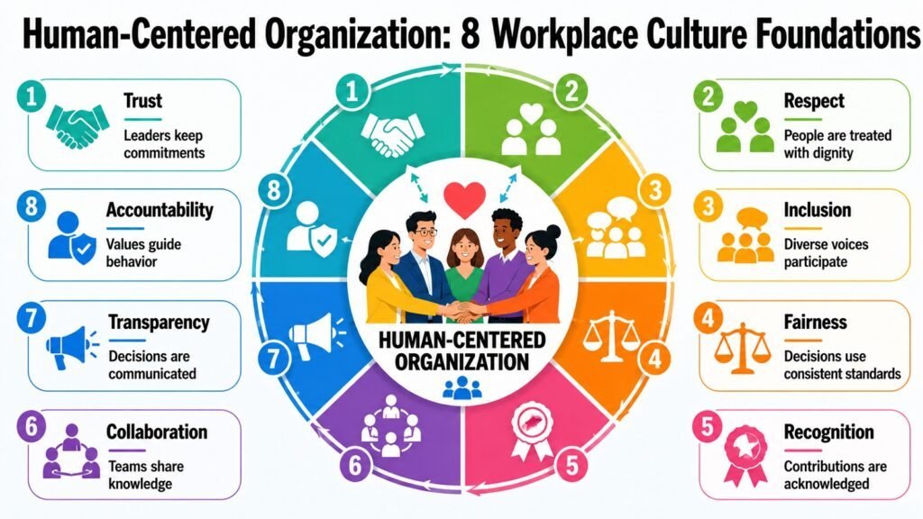 Human-Centered Organization -- 8 Workplace Culture Foundations