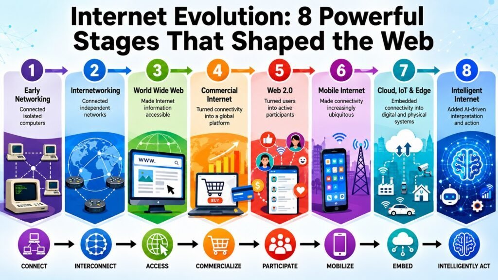 Internet Evolution -- 8 Powerful Stages That Shaped the Web