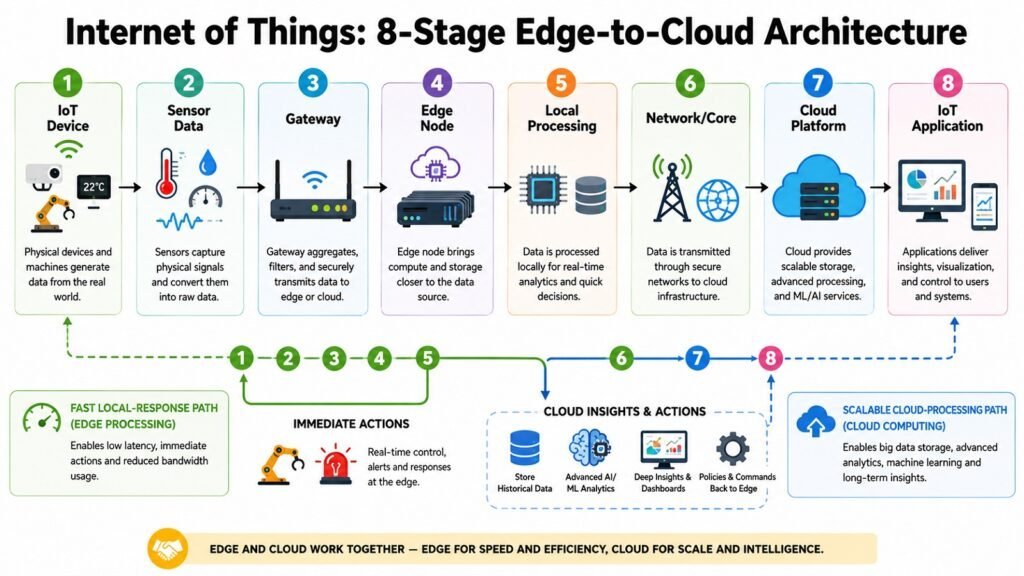 Internet of Things -- 8-Stage Edge-to-Cloud Architecture