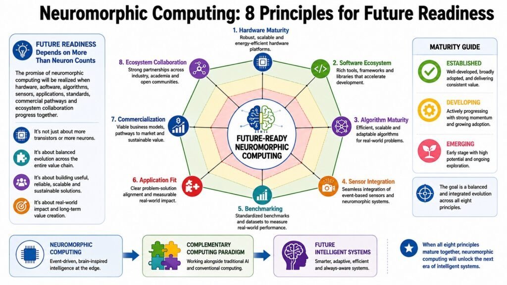 Neuromorphic Computing -- 8 Principles for Future Readiness