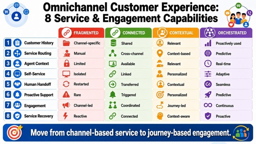 Omnichannel Customer Experience -- 8 Service and Engagement Capabilities