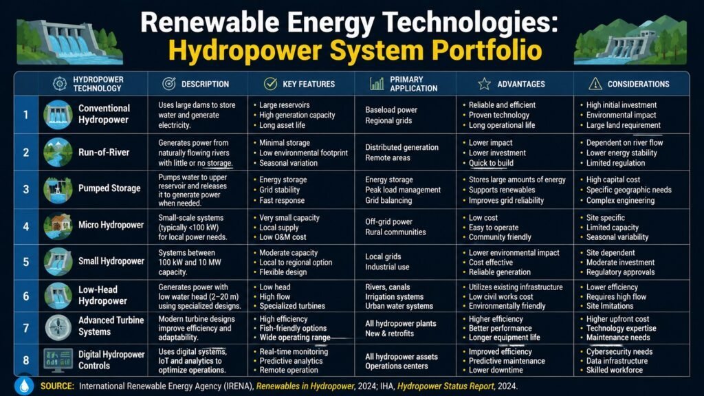 Renewable Energy Technologies -- Hydropower System Portfolio