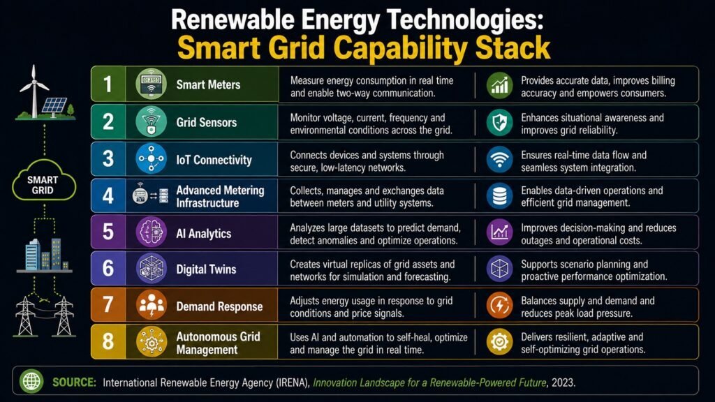 Renewable Energy Technologies -- Smart Grid Capability Stack