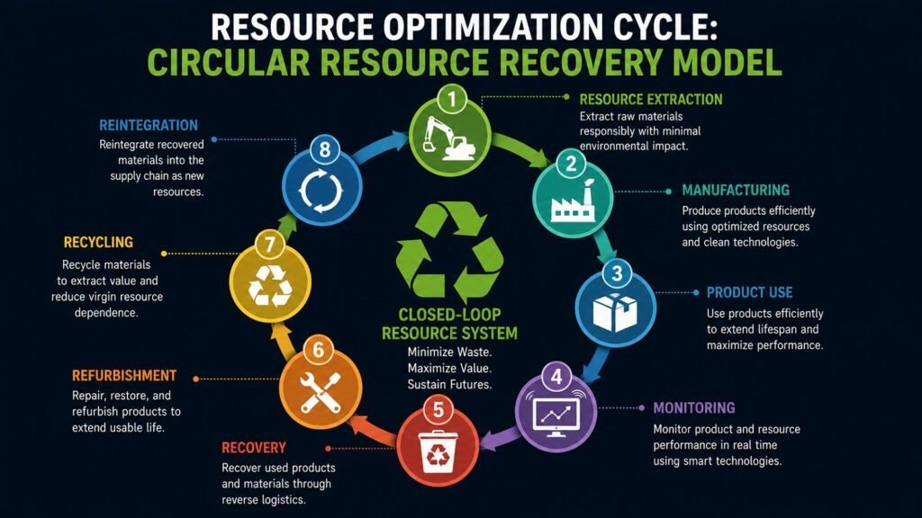 Resource Optimization Cycle -- Circular Resource Recovery Model