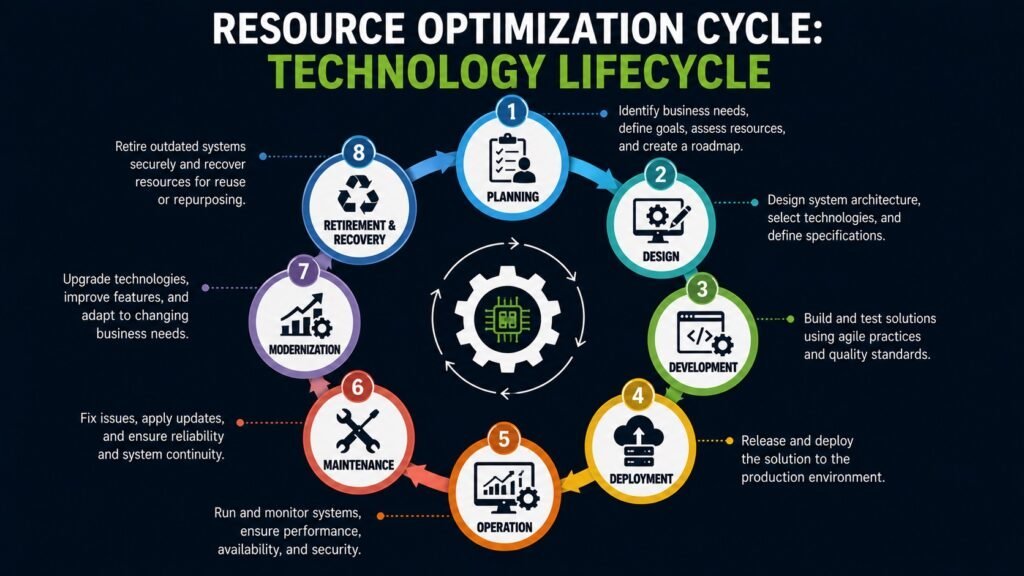 Resource Optimization Cycle -- Technology Lifecycle