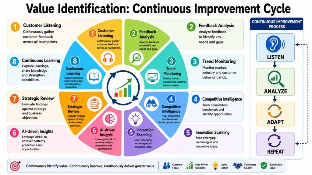 Value Identification -- Continuous Improvement Cycle