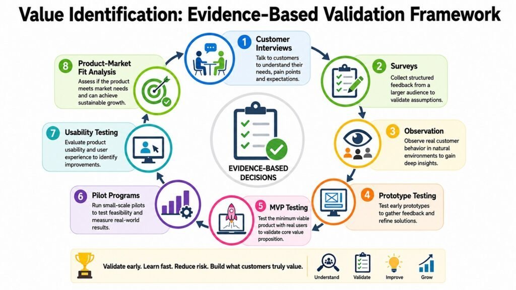 Value Identification -- Evidence-Based Validation Framework
