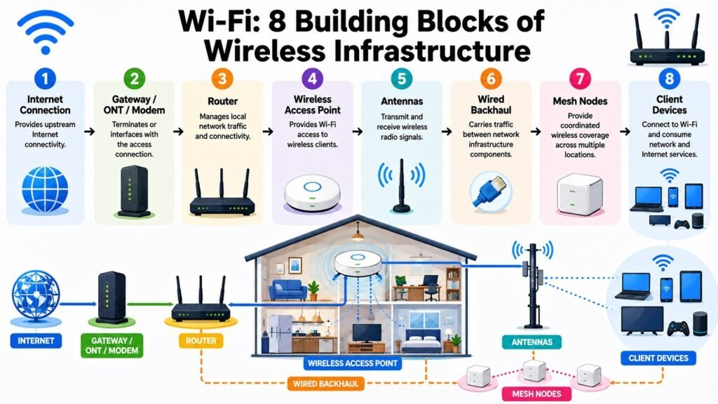 Wi-Fi -- 8 Building Blocks of Wireless Infrastructure