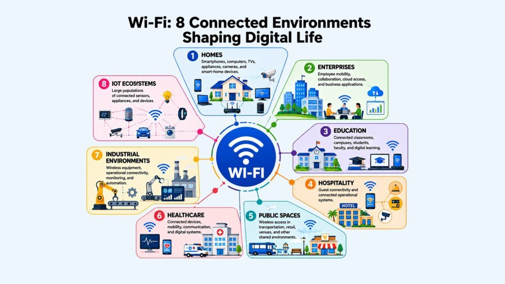 Wi-Fi -- 8 Connected Environments Shaping Digital Life